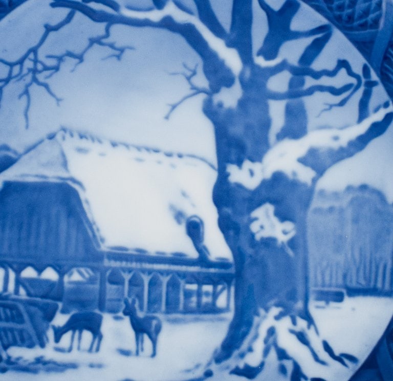 Royal Copenhagen Christmas plate from 1952. - 2