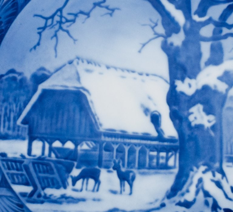 Royal Copenhagen Christmas plate from 1952. - 3