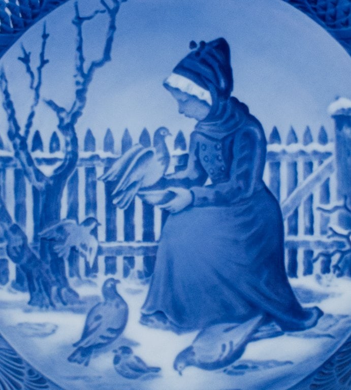 Royal Copenhagen Christmas plate from 1955. - 2