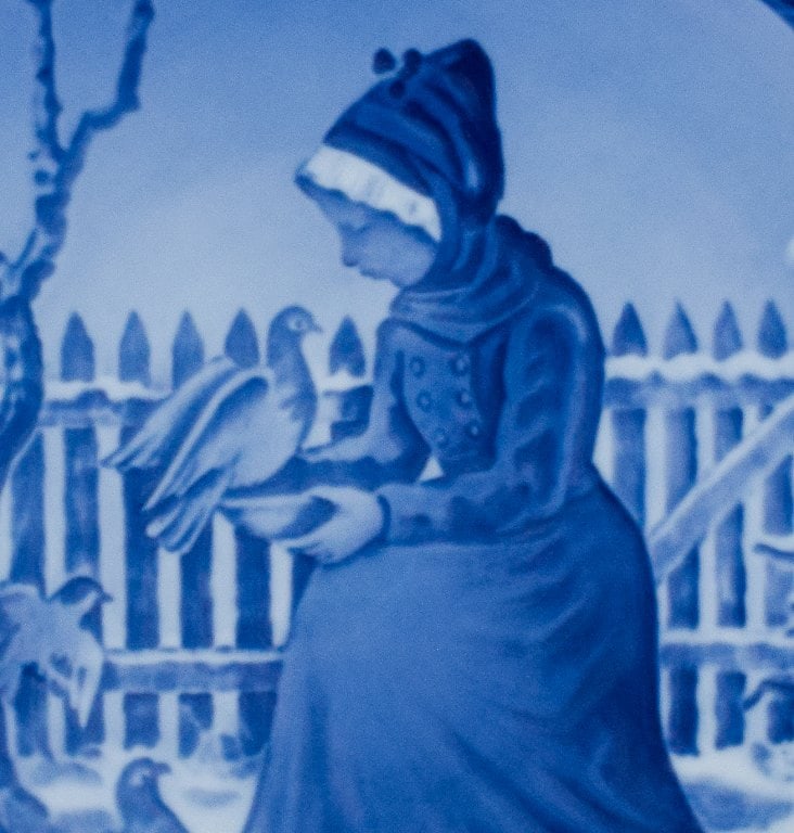 Royal Copenhagen Christmas plate from 1955. - 3