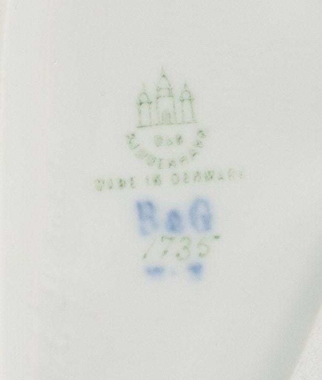 Extremely rare Bing & Grondahl, B&G 1735, guinea fowl. - 5