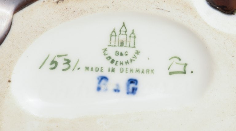 Large falcon, porcelain figure, B&G model no. 1531. 1920/30s. - 6