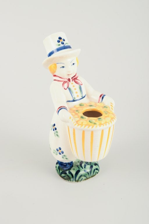 Children's Aid Day figures. Cousin from Amager, Skovserkone and Skovserdreng. Aluminum. - 3