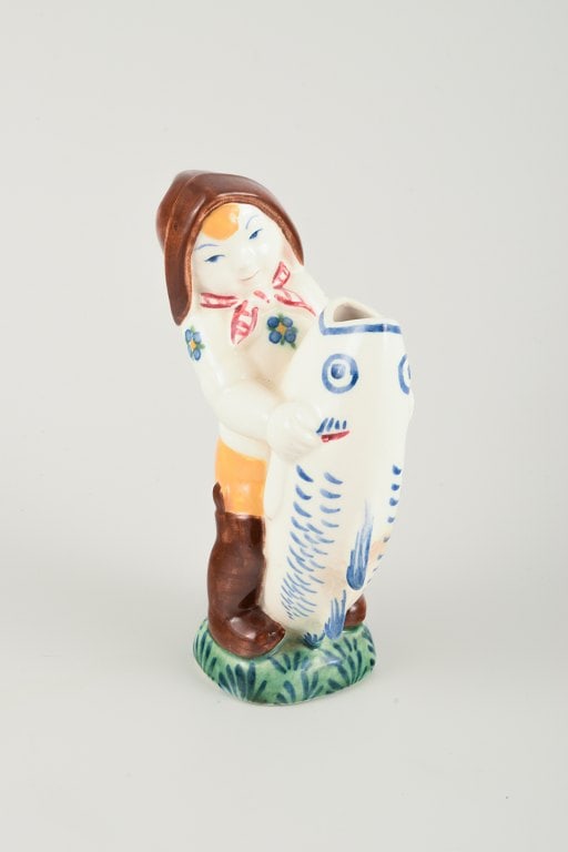 Children's Aid Day figures. Cousin from Amager, Skovserkone and Skovserdreng. Aluminum. - 4