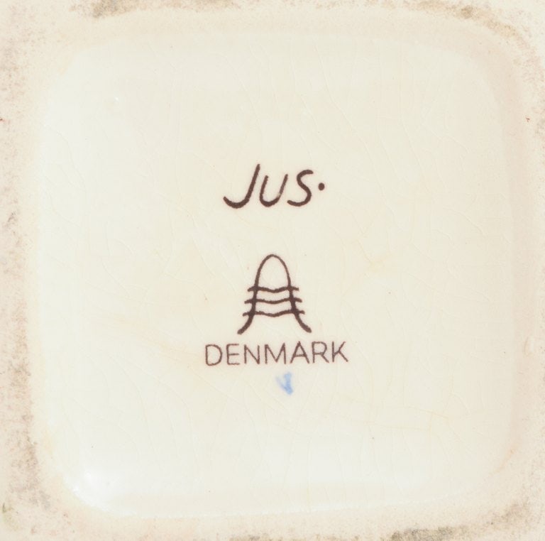 Aluminia, Denmark, Rare Childcare figure of the shepherdess from 1954. - 4