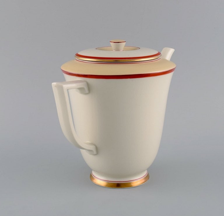Christian Joachim for Royal Copenhagen. "The Spanish pattern". Coffee pot with sugar bowl and - 4