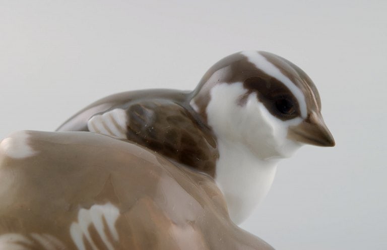 Rare Bing & Grøndahl porcelain figure. Two birds. Model number 1778. Early 20th century. - 6