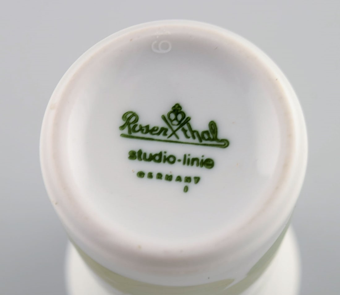 Three Rosenthal porcelain vases. Mid 20th century. - 4