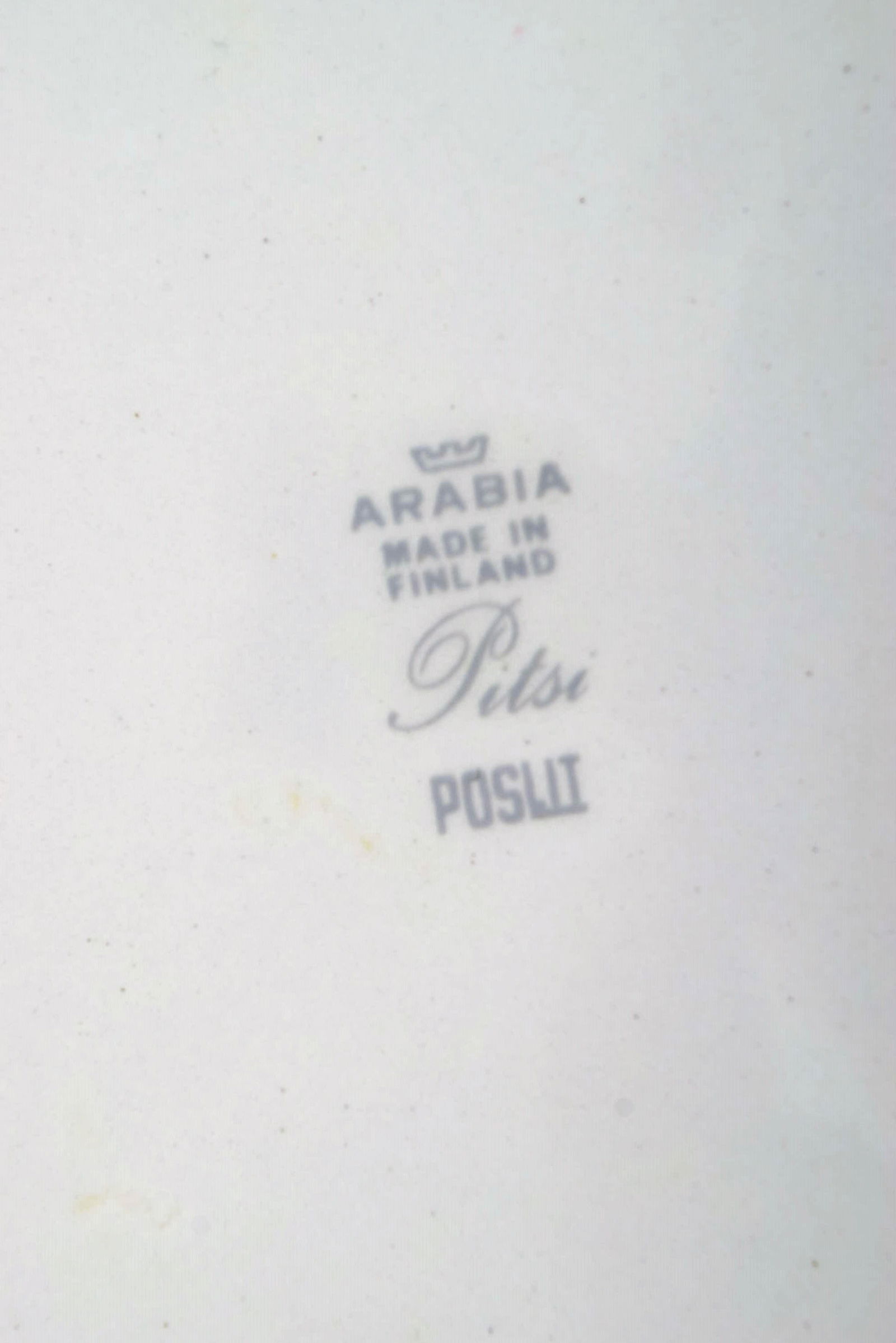 Raija Uosikkinen for Arabia. 10 rare Pitsi dinner plates with floral decoration. Dated 1967-1974. - 5