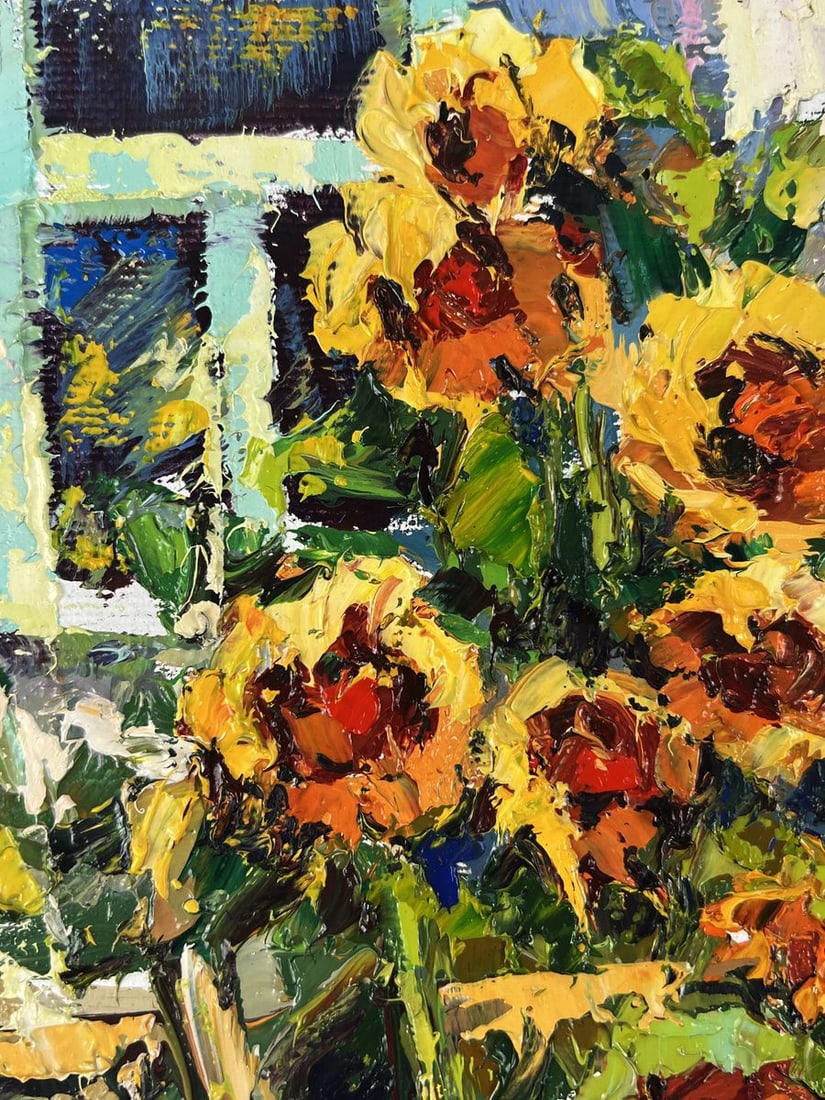 Oil painting Flowers of the Sun Oksana Ivanyuk - 5