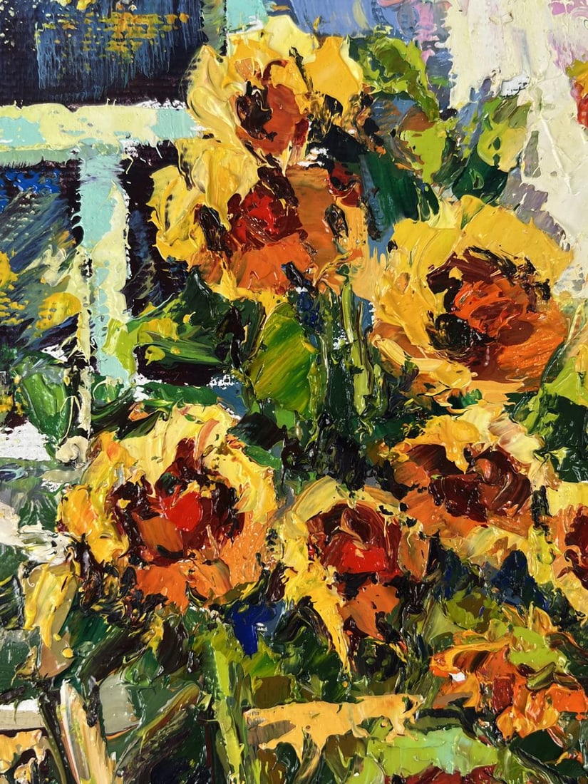 Oil painting Flowers of the Sun Oksana Ivanyuk - 6