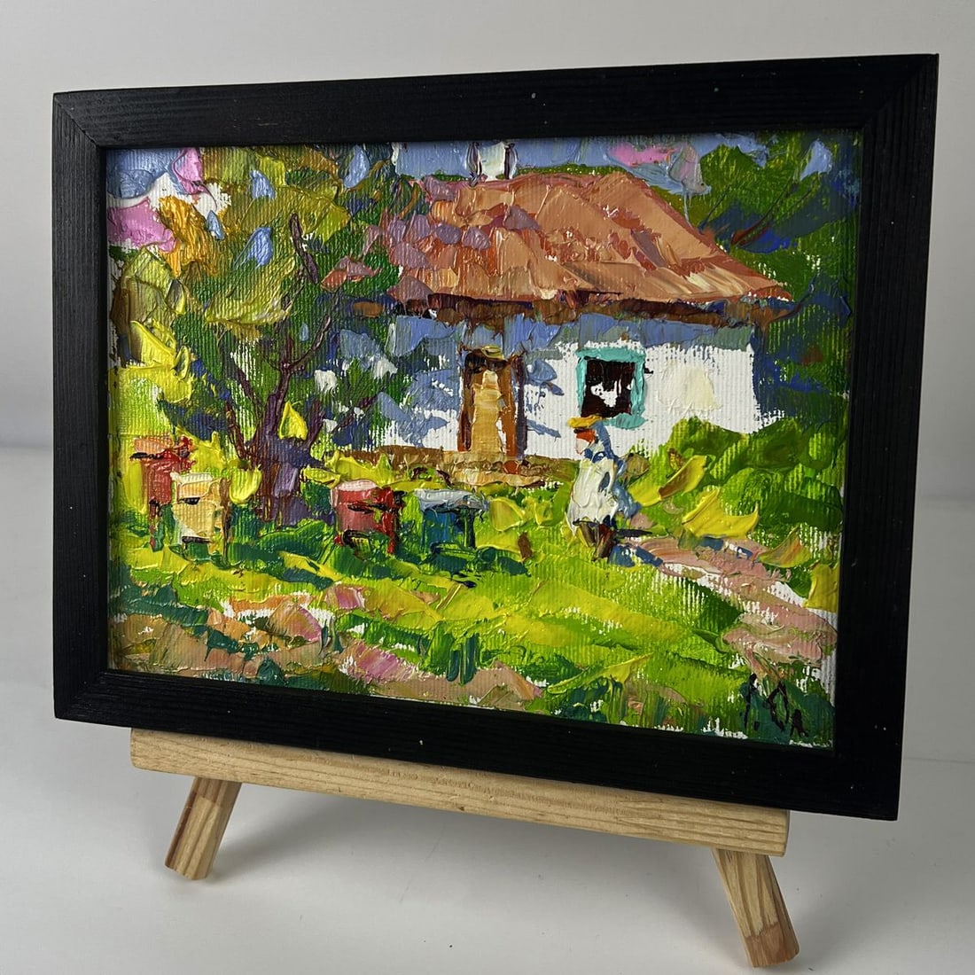 Oil painting Spring has come to the village Oleksiy Ivanyuk - 2