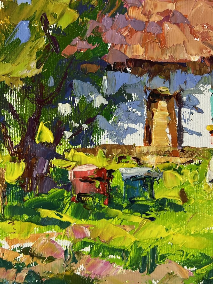 Oil painting Spring has come to the village Oleksiy Ivanyuk - 5