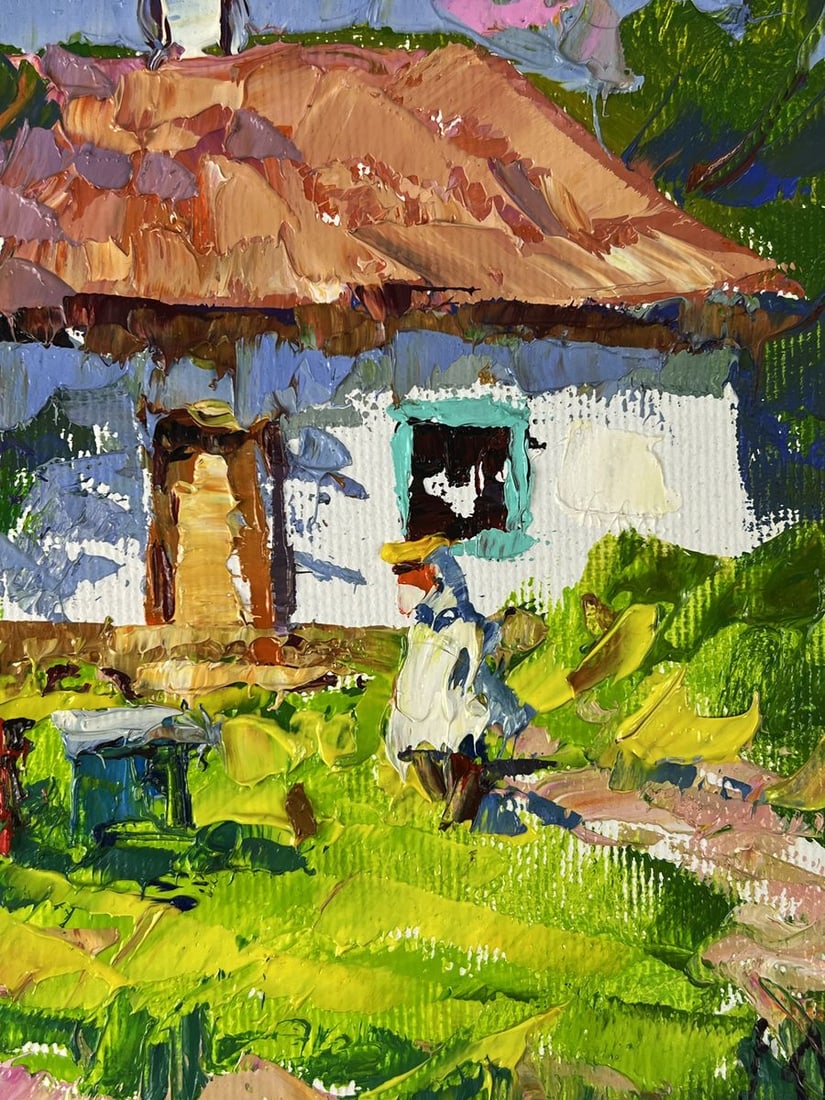 Oil painting Spring has come to the village Oleksiy Ivanyuk - 9