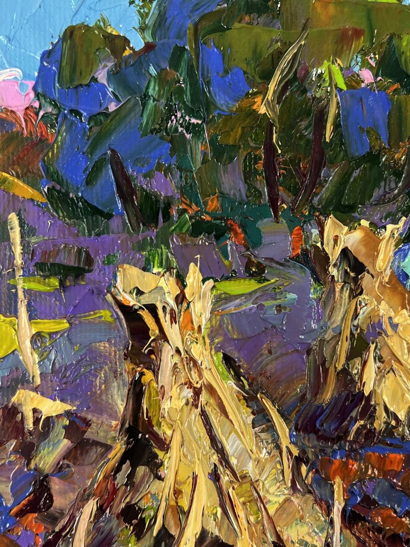 Oil painting Haystacks in the Field Oksana Ivanyuk - 4
