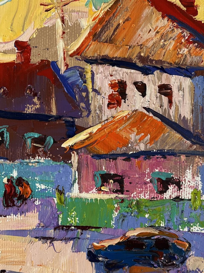 Oil painting A busy city street Oleksiy Ivanyuk - 10