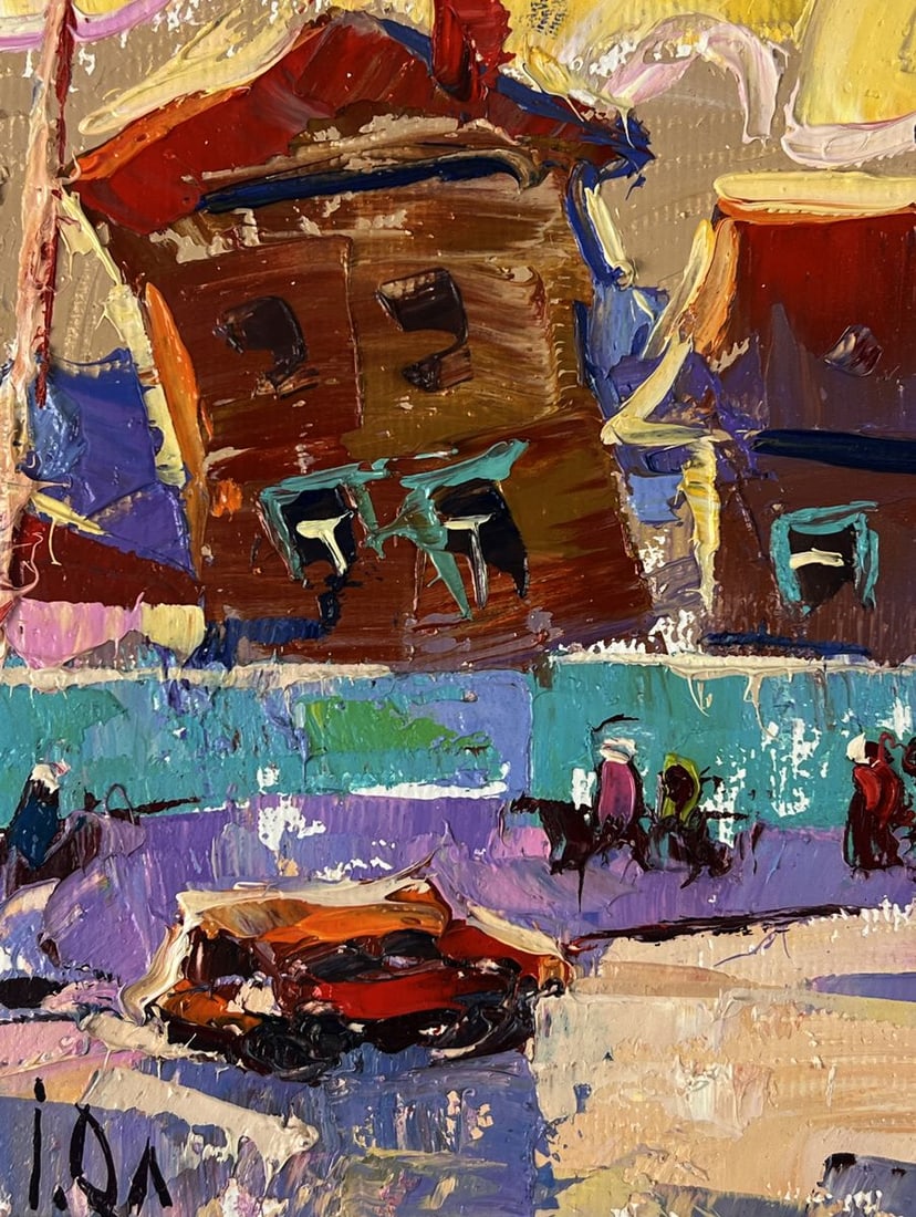 Oil painting A busy city street Oleksiy Ivanyuk - 5