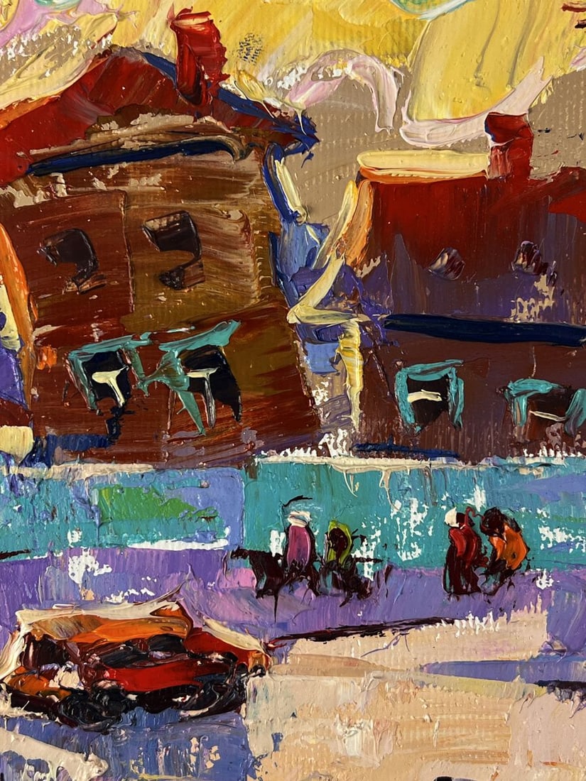 Oil painting A busy city street Oleksiy Ivanyuk - 6