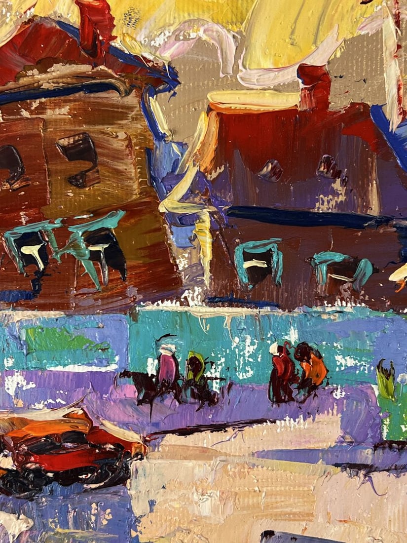 Oil painting A busy city street Oleksiy Ivanyuk - 7