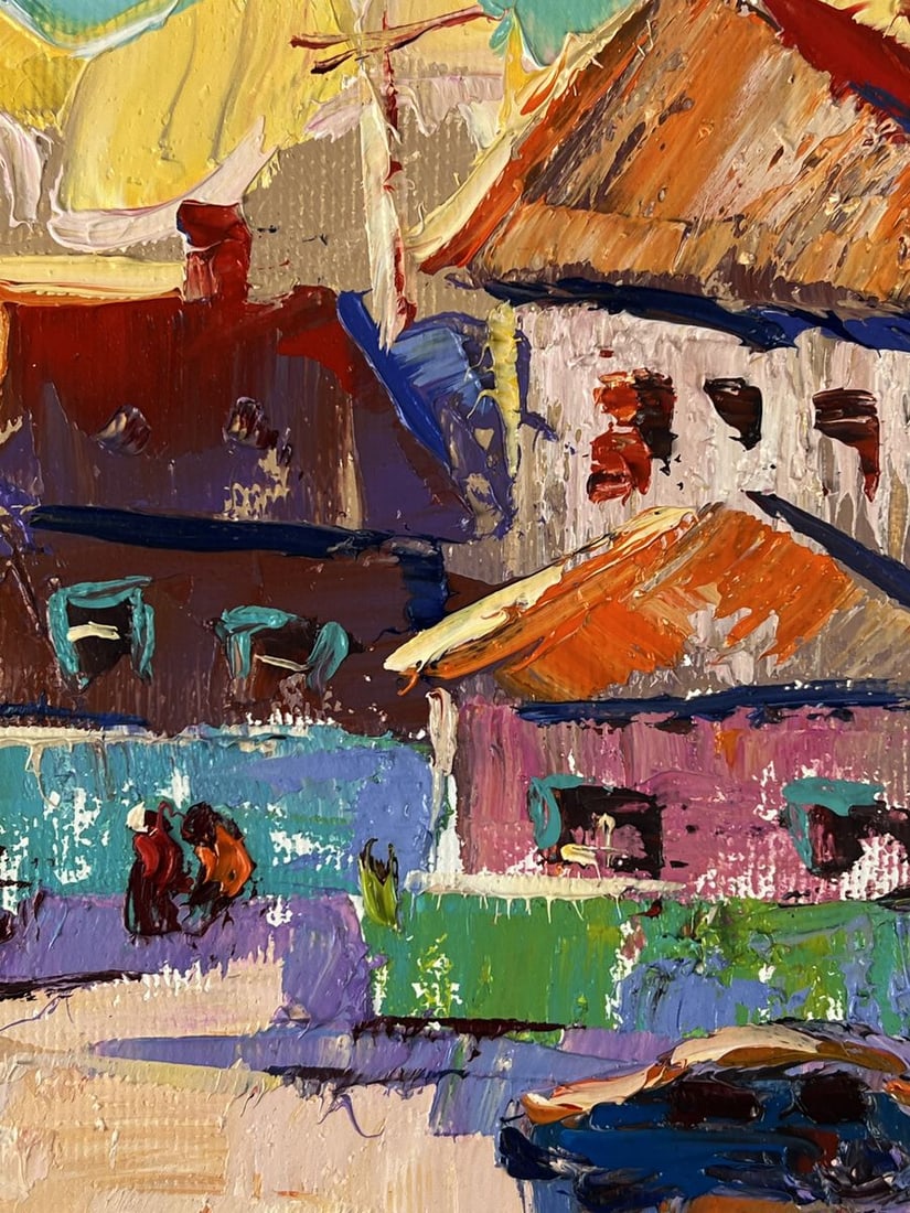 Oil painting A busy city street Oleksiy Ivanyuk - 9