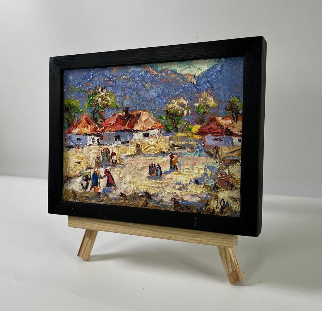 Oil painting Sunny village street Oleksiy Ivanyuk - 2