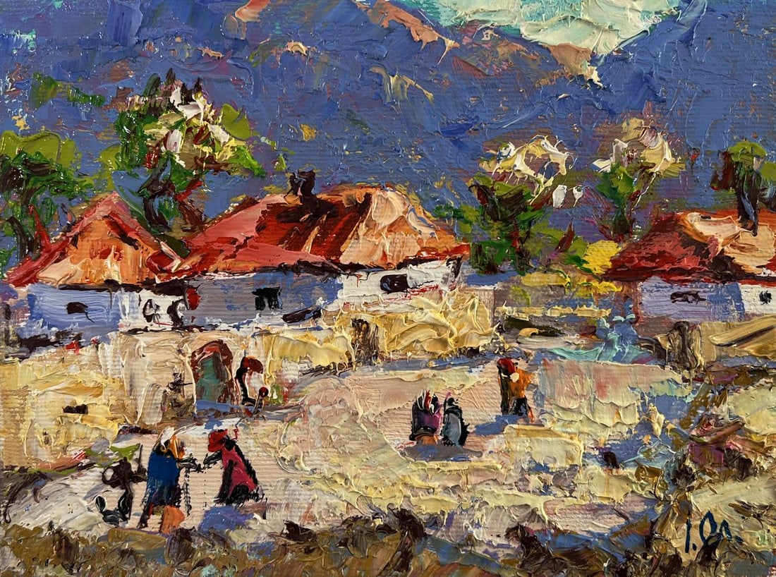 Oil painting Sunny village street Oleksiy Ivanyuk - 3