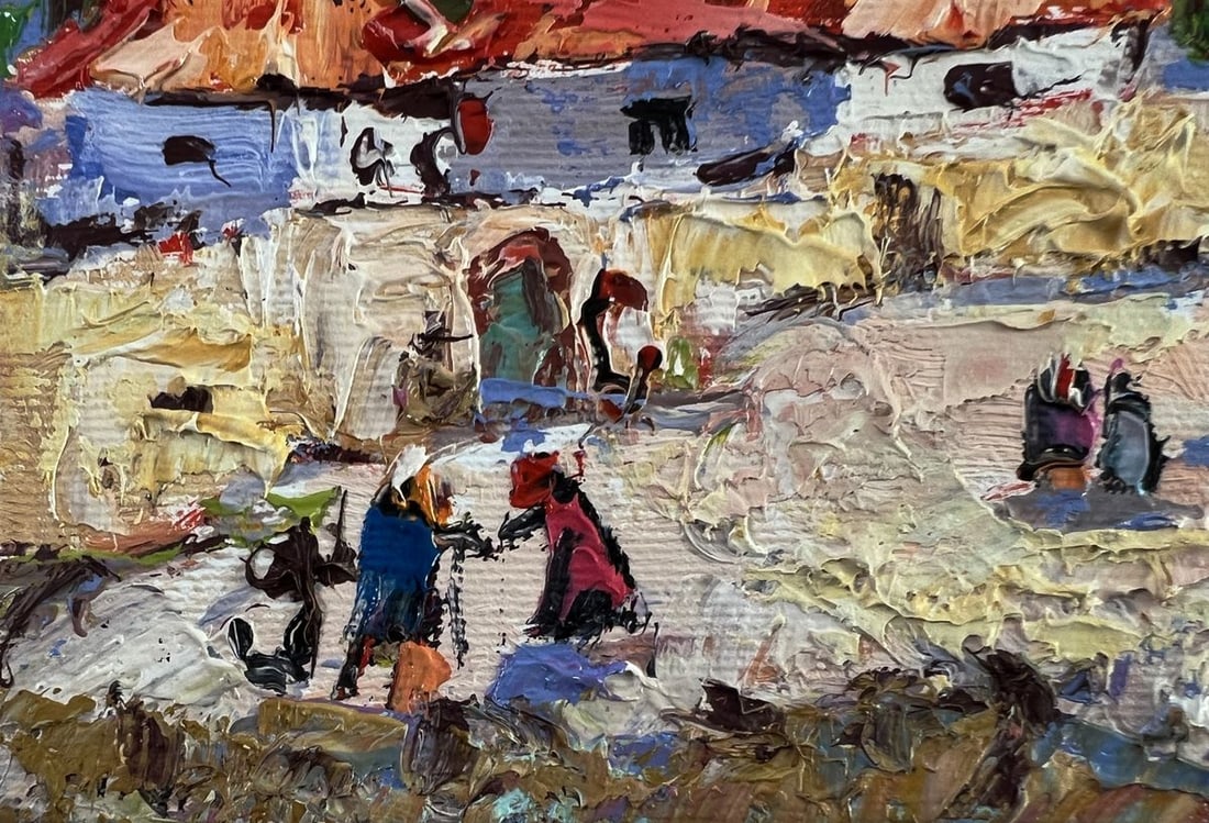 Oil painting Sunny village street Oleksiy Ivanyuk - 5