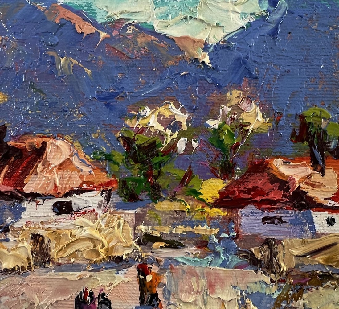 Oil painting Sunny village street Oleksiy Ivanyuk - 7