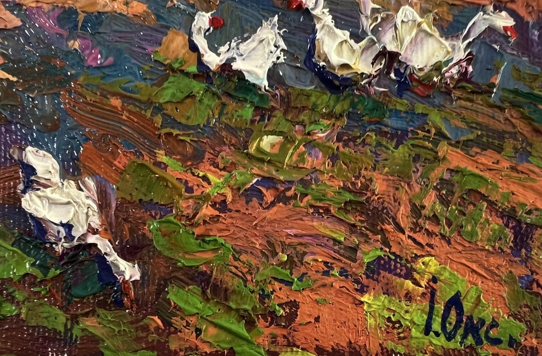 Oil painting Geese in the village Oksana Ivanyuk - 7