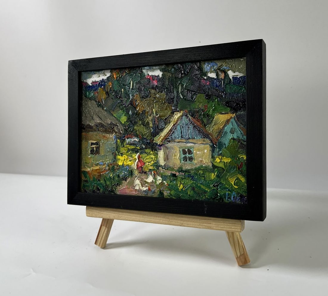 Oil painting Rural everyday life Oksana Ivanyuk - 2