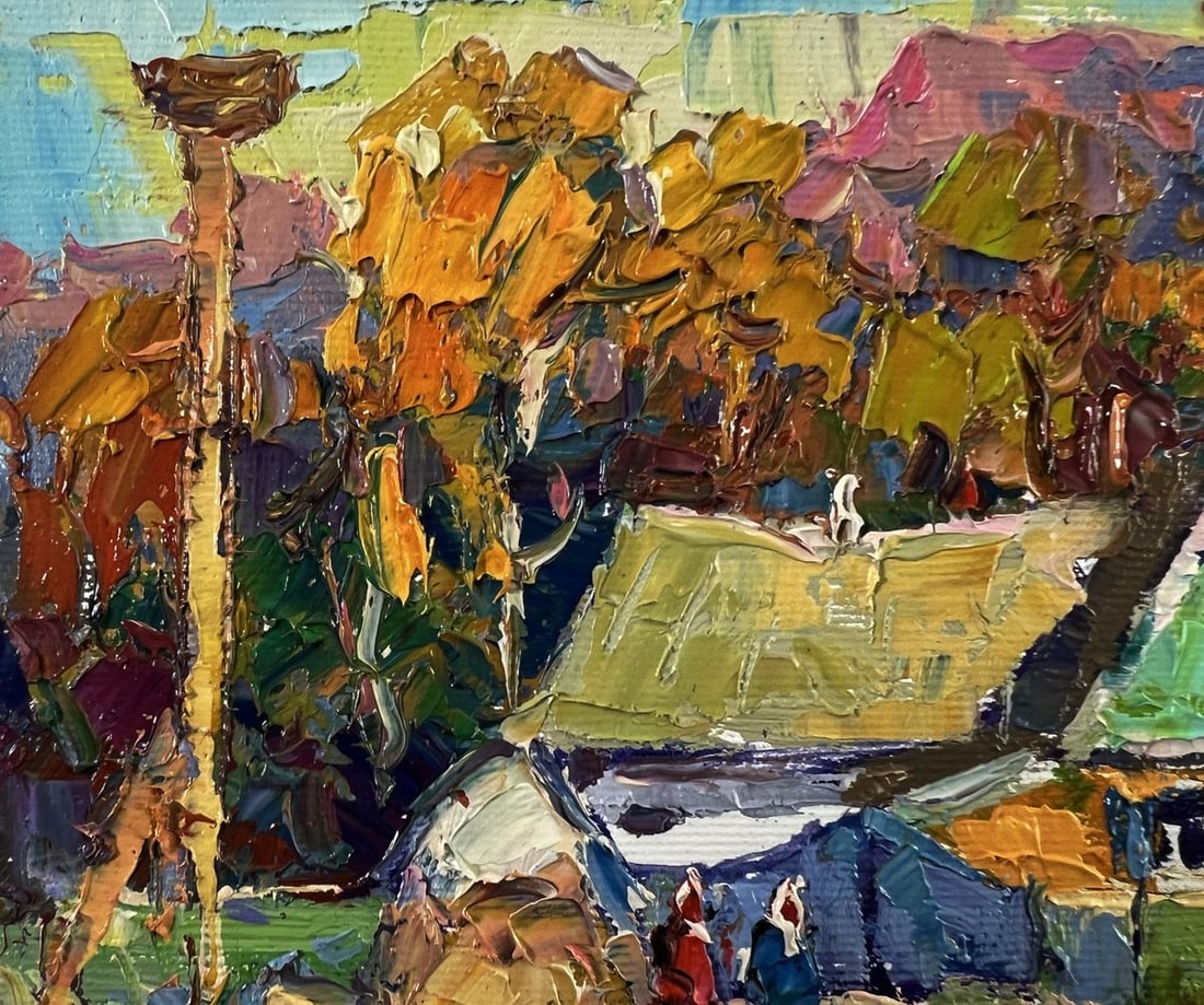 Oil painting Neighbor's house Oksana Ivanyuk - 7