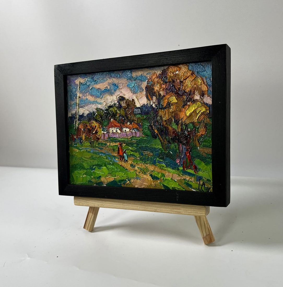 Oil painting Outside the village Oksana Ivanyuk - 2