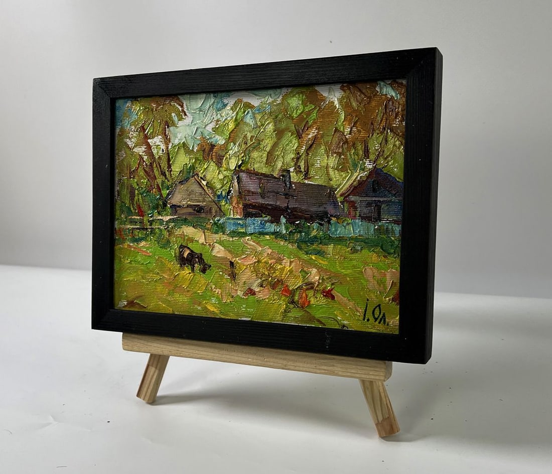 Oil painting Behind the yard Oleksiy Ivanyuk - 2