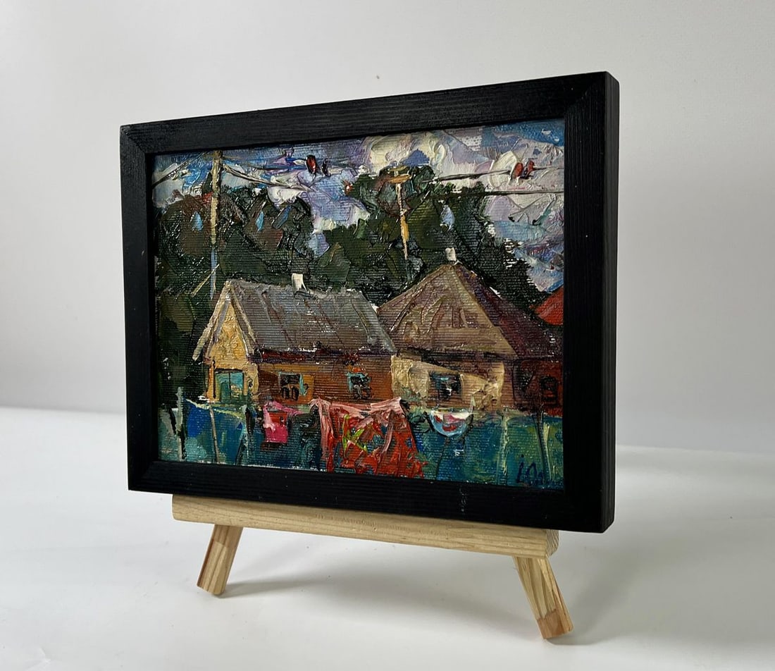 Oil painting Village street Oleksiy Ivanyuk - 2