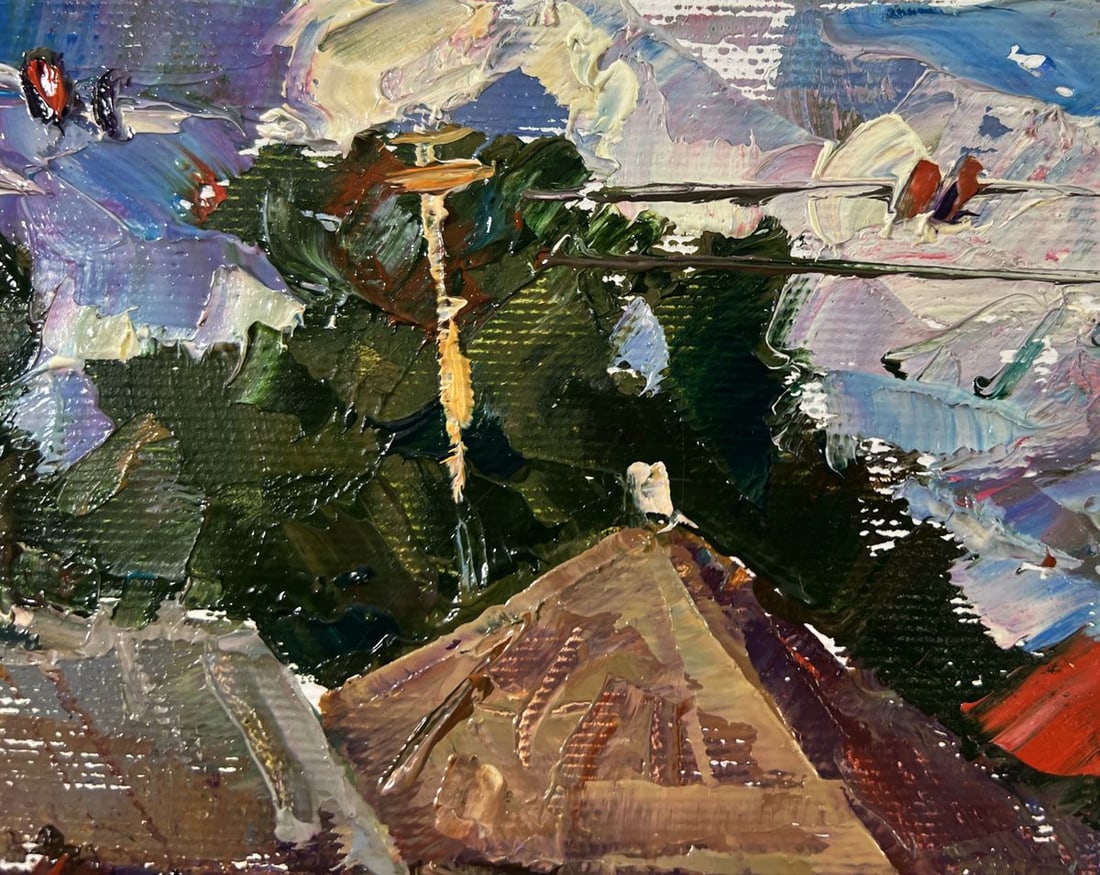 Oil painting Village street Oleksiy Ivanyuk - 4