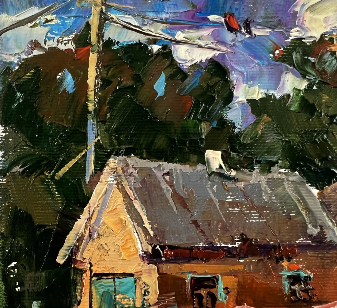 Oil painting Village street Oleksiy Ivanyuk - 7