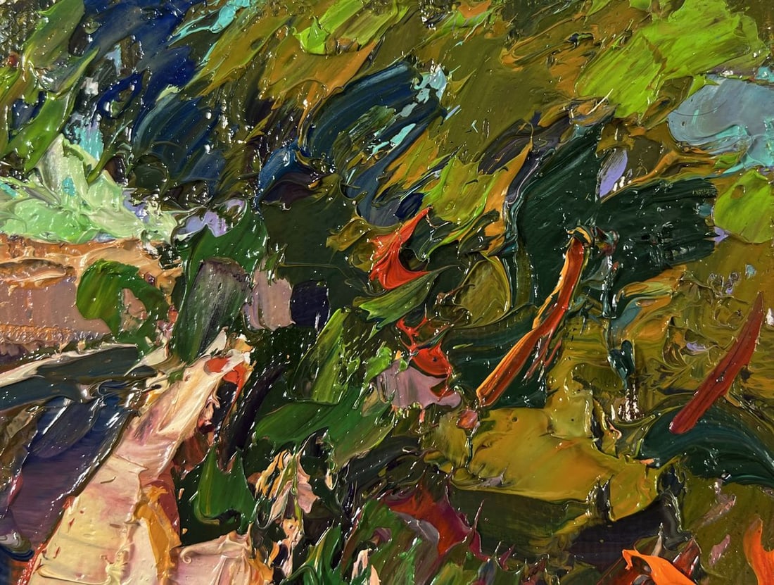 Oil painting Summer village day Oleksiy Ivanyuk - 4