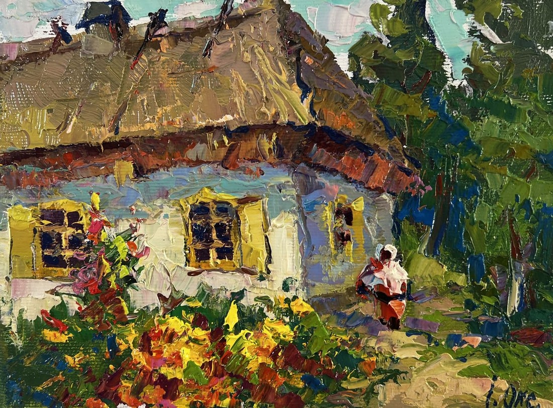 Oil painting Flower garden Oksana Ivanyuk - 3