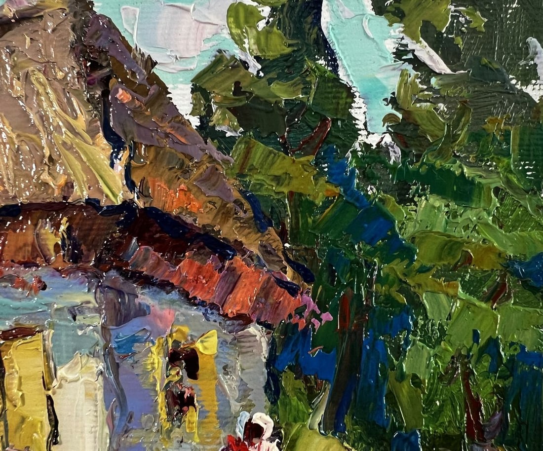 Oil painting Flower garden Oksana Ivanyuk - 4