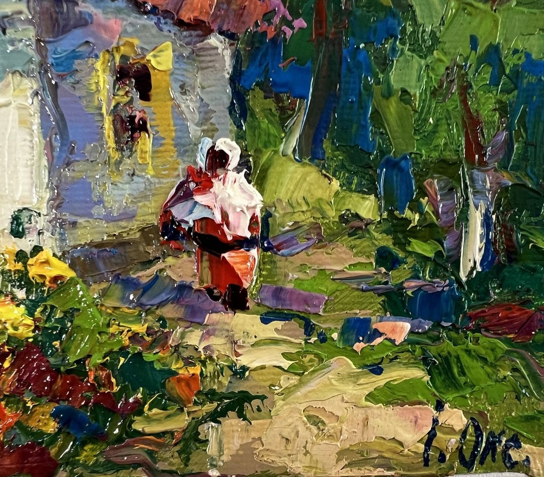 Oil painting Flower garden Oksana Ivanyuk - 5
