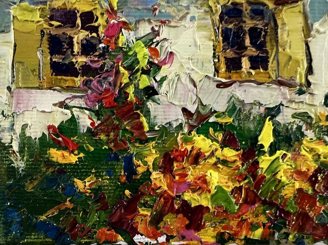 Oil painting Flower garden Oksana Ivanyuk - 6