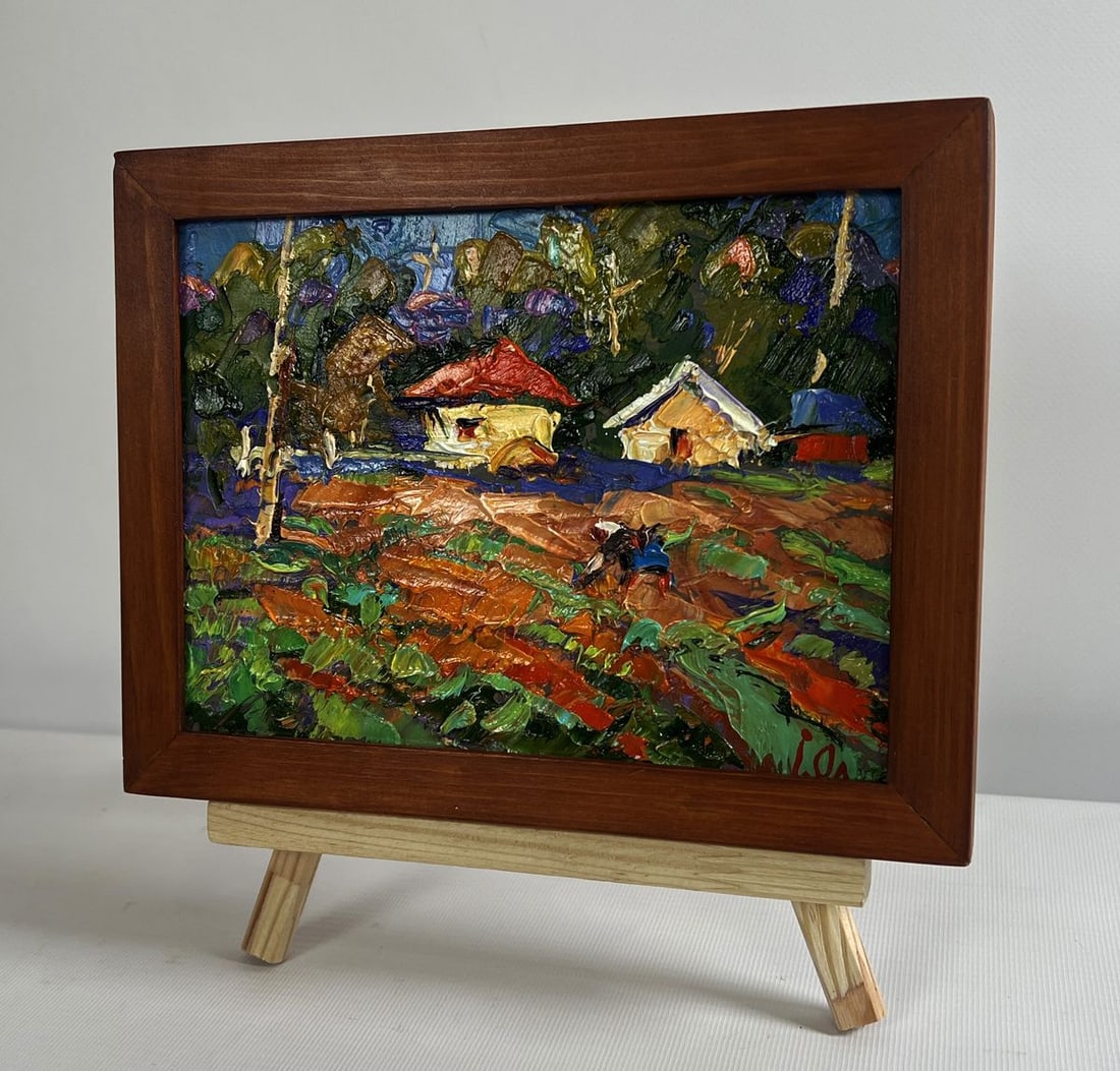 Oil painting Sunny day in the garden Alex Kalenyuk - 2