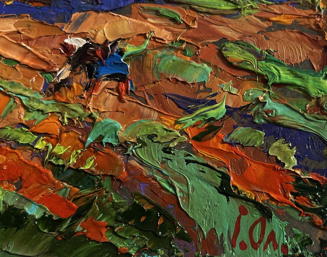 Oil painting Sunny day in the garden Alex Kalenyuk - 7