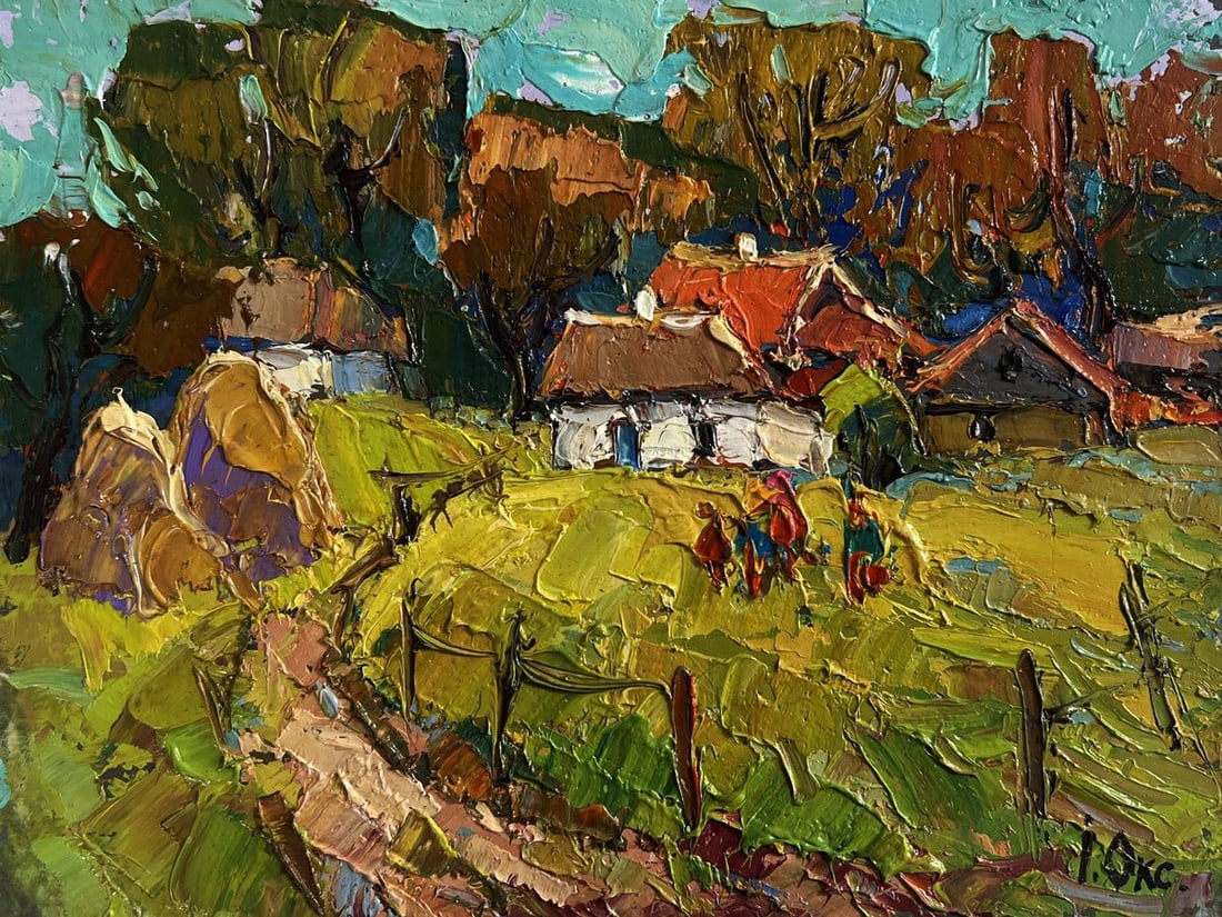 Oil painting After a walk home Oksana Kalenyuk - 3