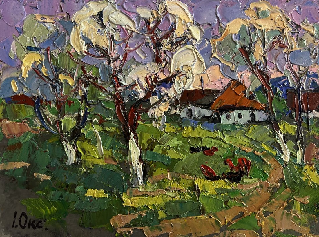 Oil painting Spring scent of nature Oksana Kalenyuk - 3