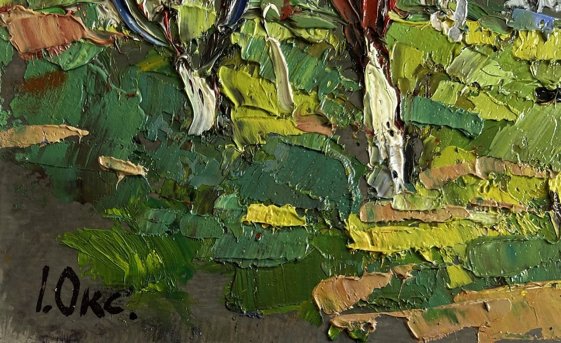 Oil painting Spring scent of nature Oksana Kalenyuk - 7
