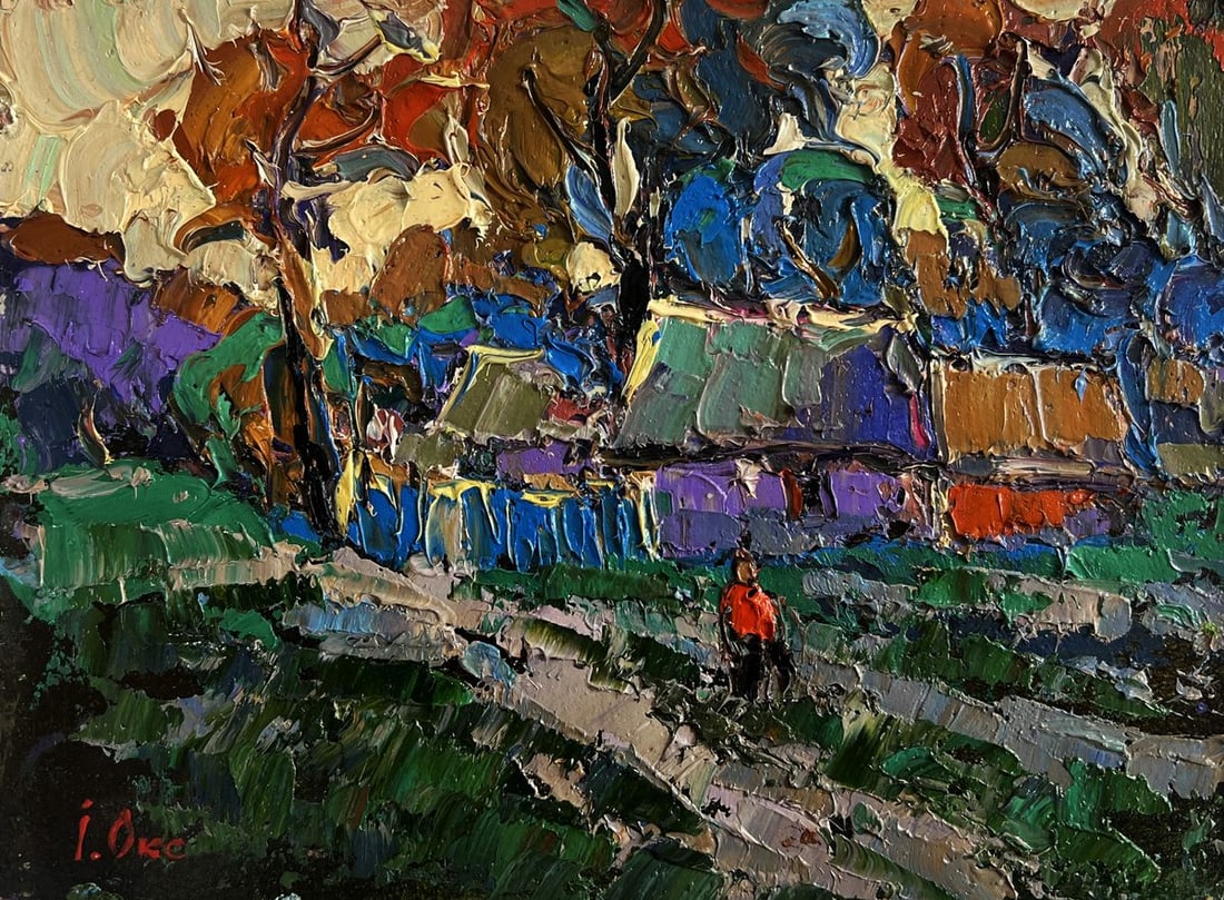 Oil painting Cool wind in the evening Oksana Kalenyuk - 3