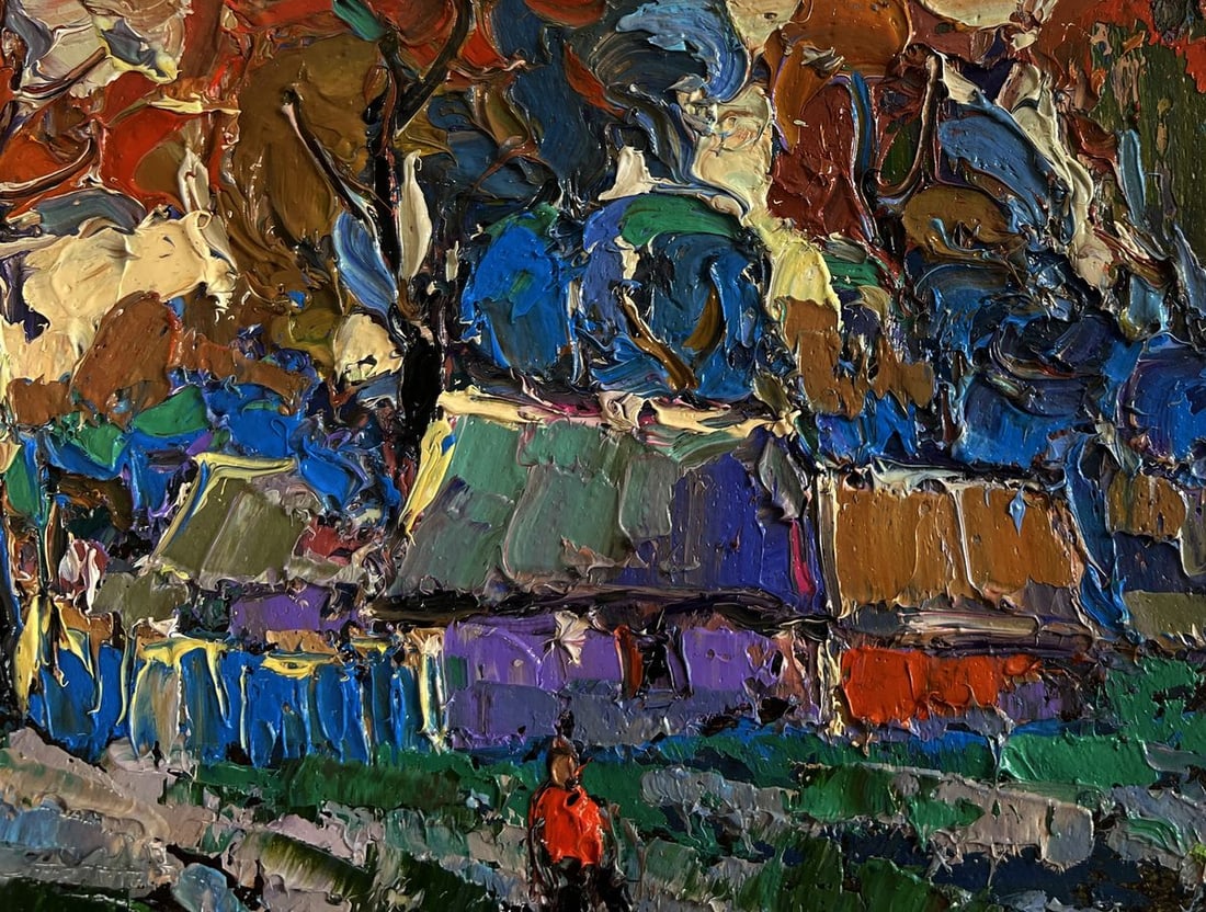 Oil painting Cool wind in the evening Oksana Kalenyuk - 4