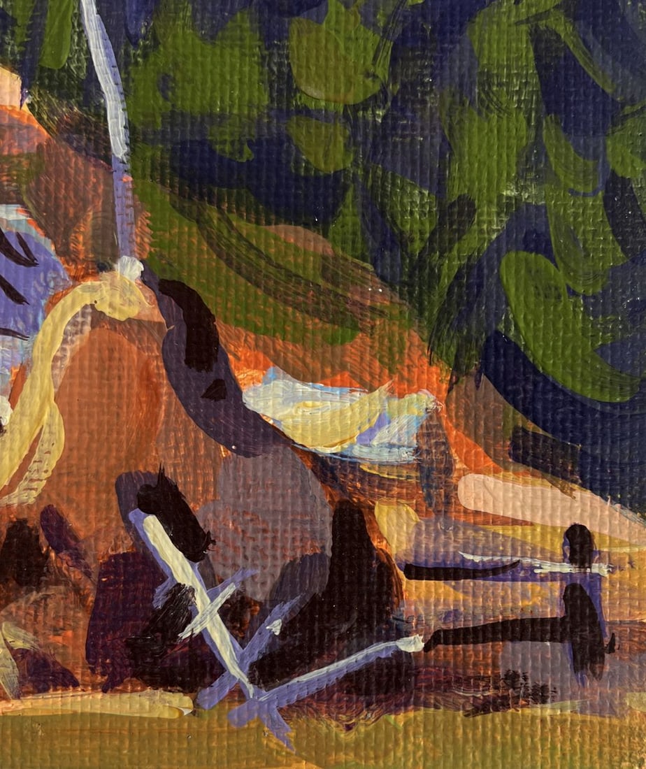 Acrylic painting House in the forest Mykhailo Patskan - 8