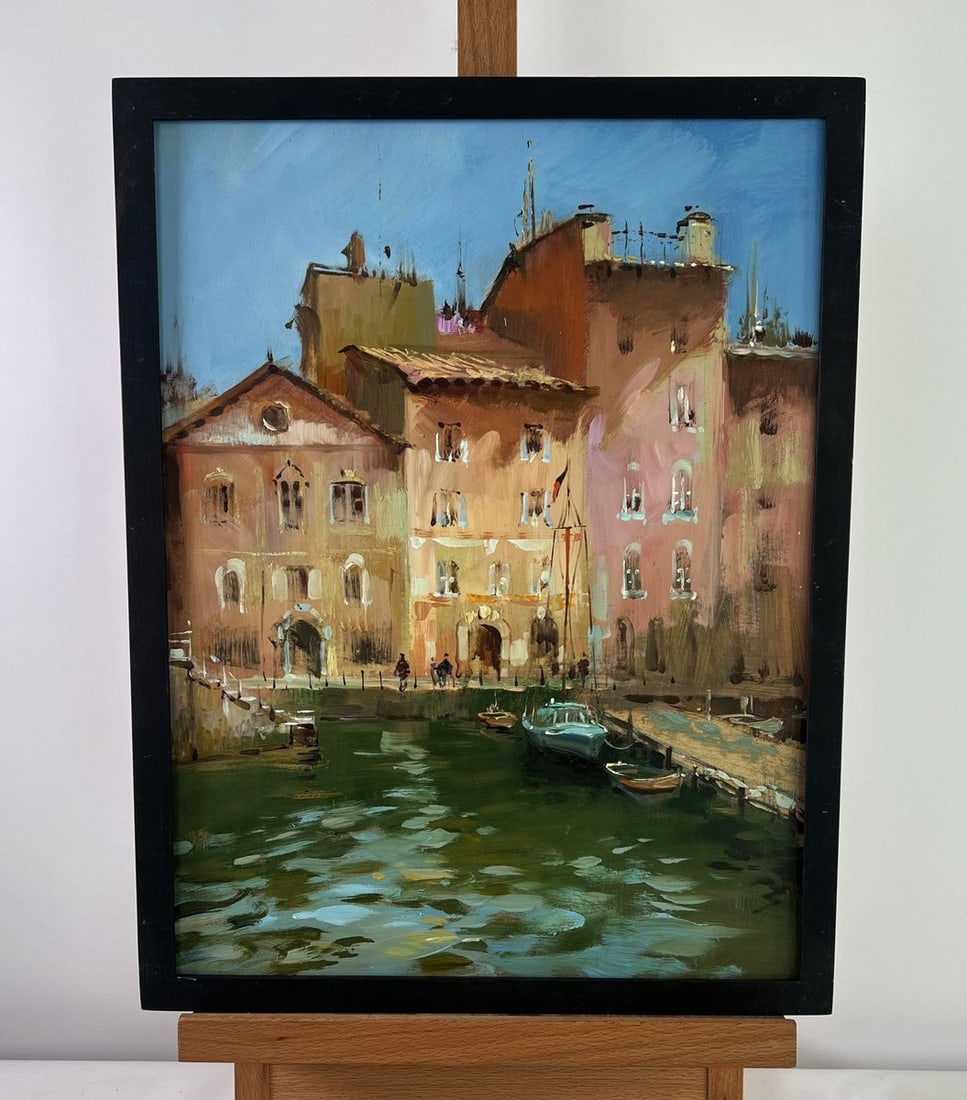 Oil painting Walking through the city streets Yuriy Suprunchuk: Title: Oil painting Walking through the city streets Yuriy Suprunchuk Description: NoAAA4945 The oil painting on cardboard titled "Walking through the City Streets" immerses the viewer in the atmosphe